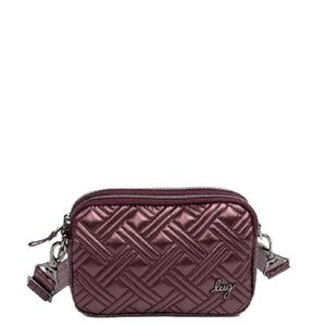 Lug Coupe 2 Convertible Crossbody Bag Metallic Wine Burgundy Belt Bag